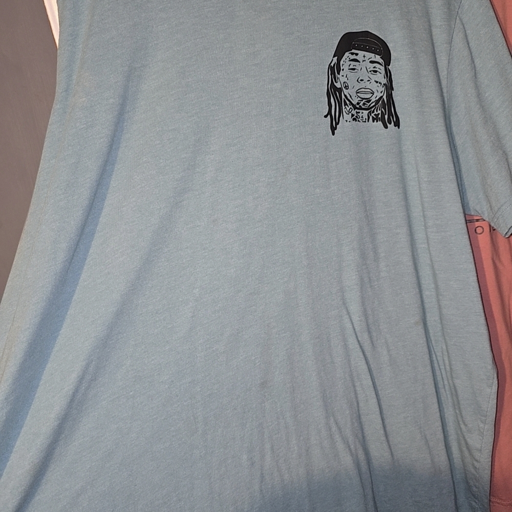 Light Blue Graphic T-Shirt